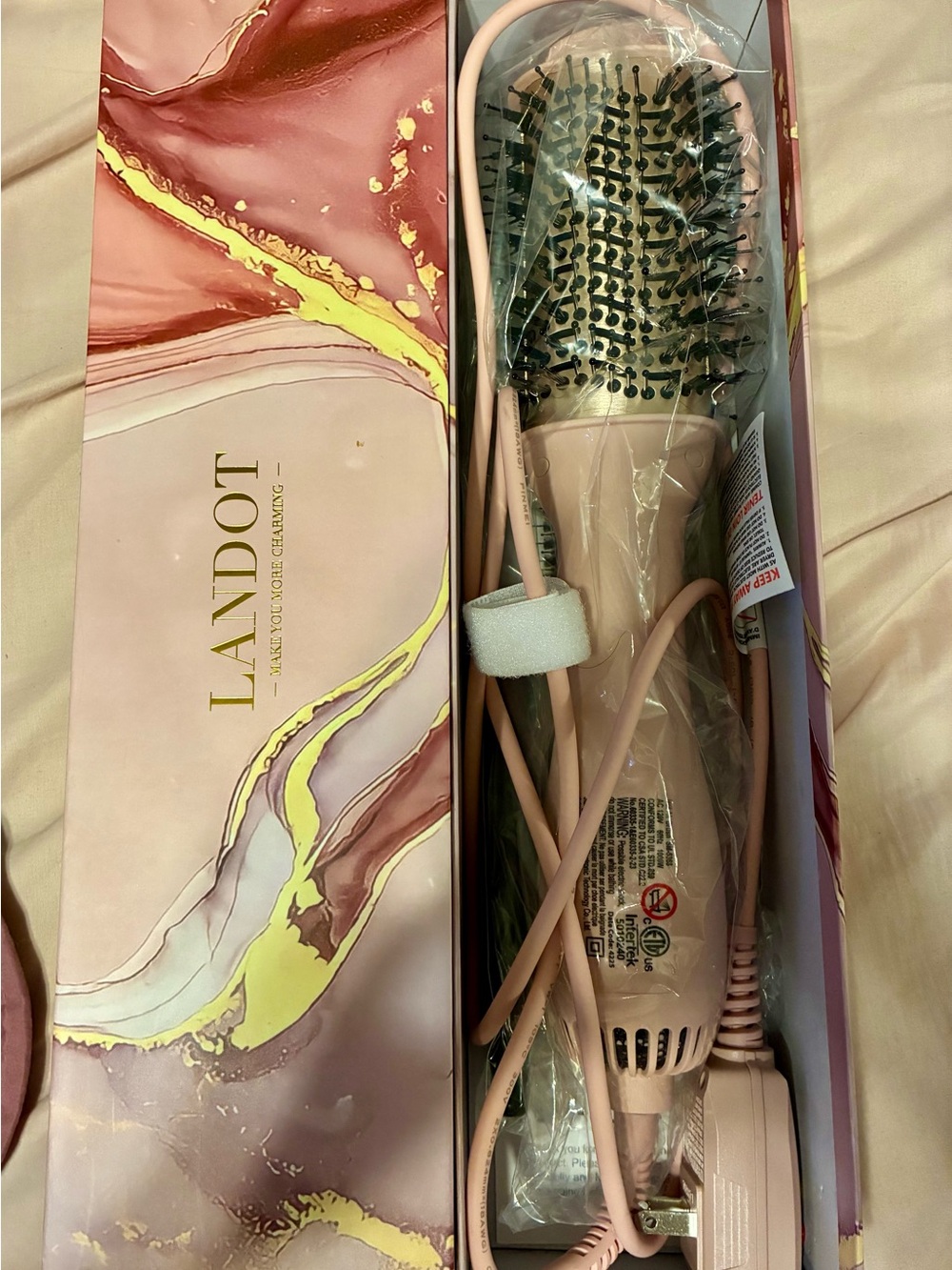 Pink Hot Air Round ionic blow dryer Brush for Women - Smooth & Volumize